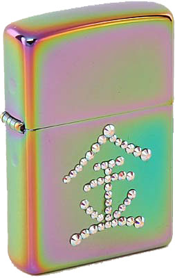 Зажигалка Zippo "Богатство" - с кристаллами Сваровски - Акция!