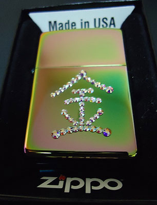 Зажигалка Zippo "Богатство" - с кристаллами Сваровски - Акция!